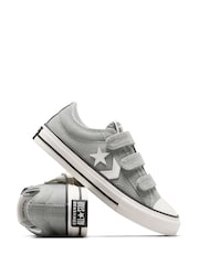 Converse Grey Junior Star Player 76 3V Trainers - Image 5 of 9