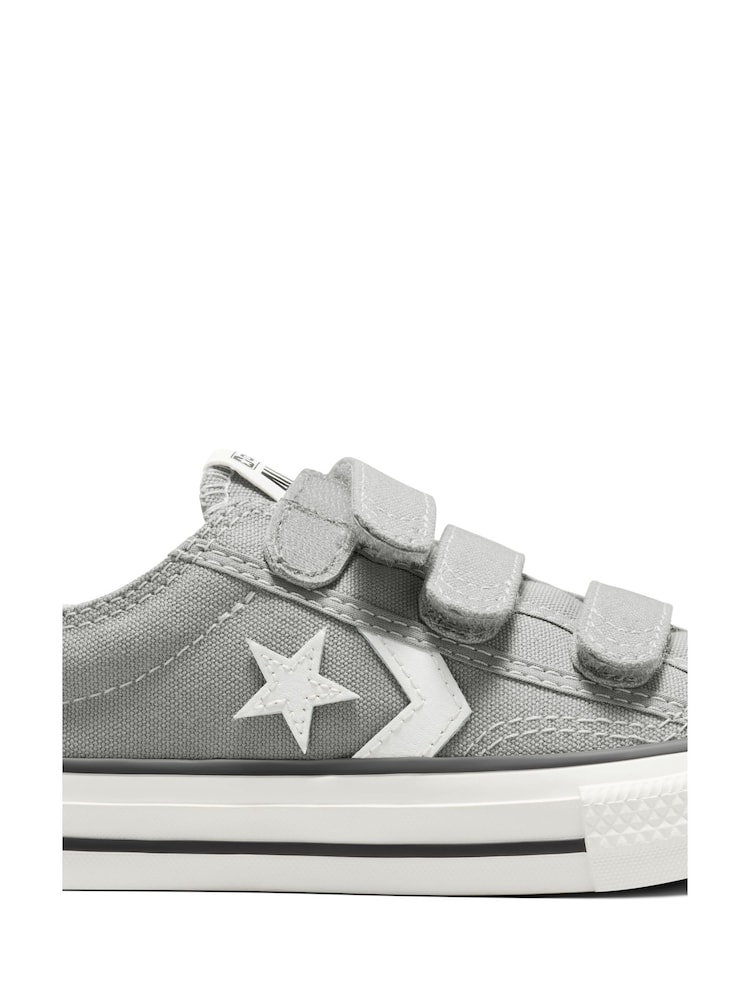 Converse Grey Junior Star Player 76 3V Trainers - Image 9 of 9