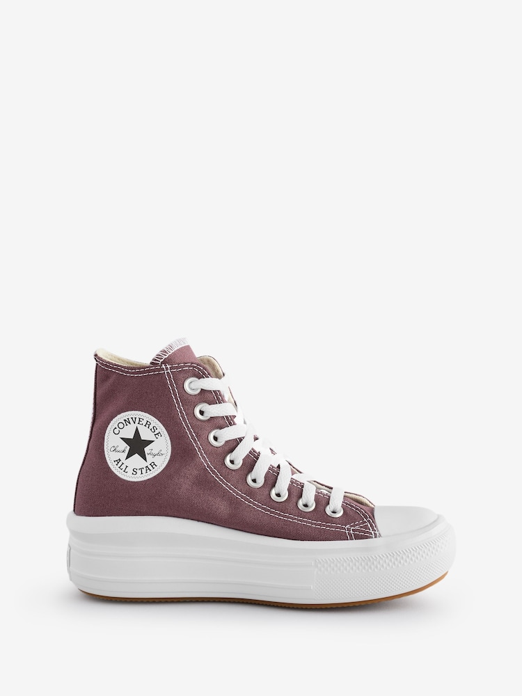 Converse Brown Move Platform High Top Trainers - Image 1 of 9