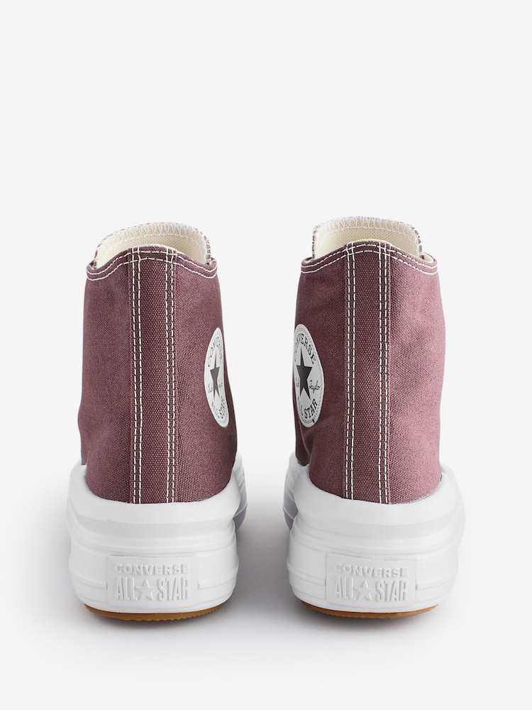 Converse Brown Move Platform High Top Trainers - Image 4 of 9