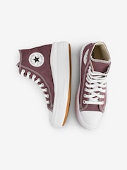 Converse Brown Move Platform High Top Trainers - Image 6 of 9