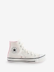 Converse White Chuck Taylor All Star Polka Dot Trainers - Image 1 of 10