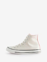 Converse White Chuck Taylor All Star Polka Dot Trainers - Image 2 of 10