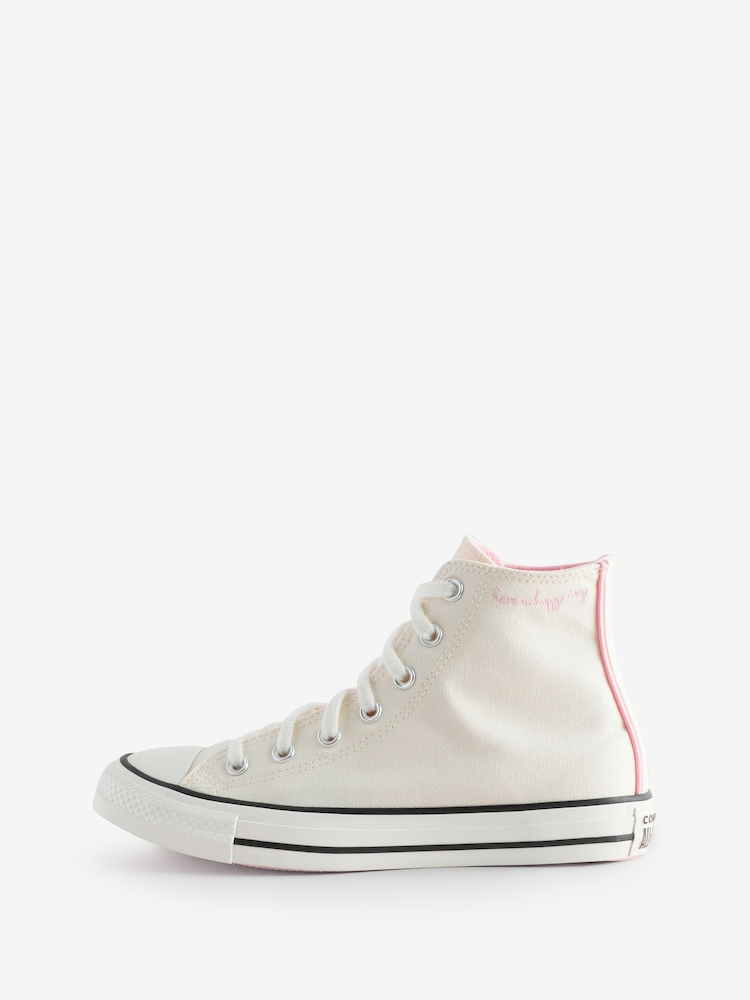 Converse White Chuck Taylor All Star Polka Dot Trainers - Image 2 of 10