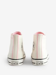 Converse White Chuck Taylor All Star Polka Dot Trainers - Image 4 of 10