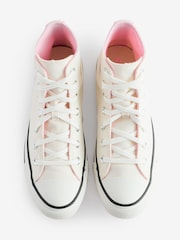 Converse White Chuck Taylor All Star Polka Dot Trainers - Image 5 of 10