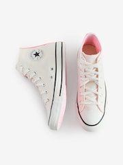 Converse White Chuck Taylor All Star Polka Dot Trainers - Image 6 of 10