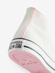 Converse White Chuck Taylor All Star Polka Dot Trainers - Image 8 of 10