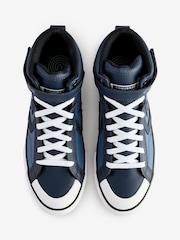 Converse Blue Youth Pro Blaze Strap High Top Trainers - Image 10 of 15