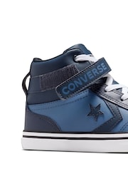 Converse Blue Youth Pro Blaze Strap High Top Trainers - Image 13 of 15