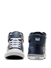 Converse Blue Youth Pro Blaze Strap High Top Trainers - Image 5 of 15