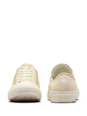 Белый/золотистый - Кожаные низкие кроссовки Converse Chuck Taylor All Star Однотонный - Изображение 10 из 18