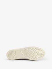 Белый/золотистый - Кожаные низкие кроссовки Converse Chuck Taylor All Star Однотонный - Изображение 18 из 18