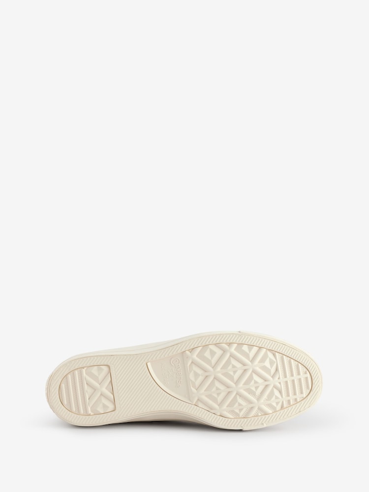 Белый/золотистый - Кожаные низкие кроссовки Converse Chuck Taylor All Star Однотонный - Изображение 18 из 18