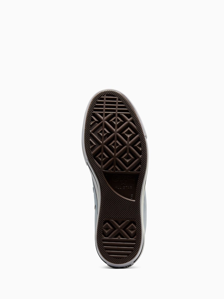 Grey Chunky Bottom Converse Converse One Star Platform Shoes