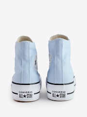 Converse Blue Pale Platform Lift High Top Trainers - Image 11 of 15