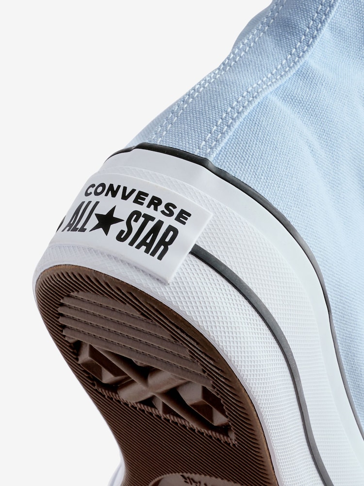Converse Blue Pale Platform Lift High Top Trainers - Image 13 of 13