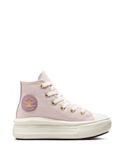 Converse Pink Move Platform High Top Junior Trainers - Image 1 of 9