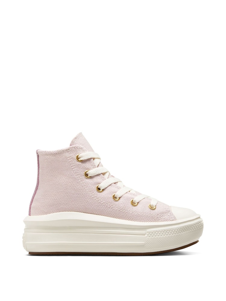 Roz - Ghete Converse Move înalte cu platformă - Image 3 of 9