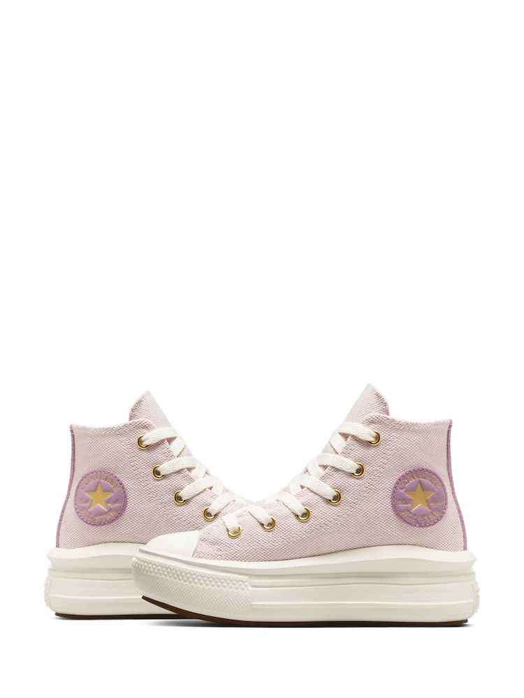 Roz - Ghete Converse Move înalte cu platformă - Image 6 of 9