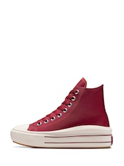 Converse Red Chuck Taylor All Star Move Trainers - Image 2 of 8
