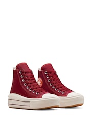 Converse Red Chuck Taylor All Star Move Trainers - Image 3 of 8