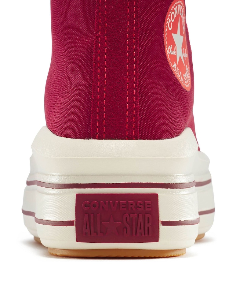 Converse Red Chuck Taylor All Star Move Trainers - Image 8 of 8
