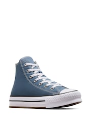 Синий - Высокие кроссовки для подростков Converse Eva Lift - Image 3 of 8