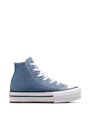 Converse Blue Junior Chuck Taylor EVA Lift Trainers - Image 2 of 11