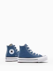 Converse Blue Junior Chuck Taylor EVA Lift Trainers - Image 7 of 11