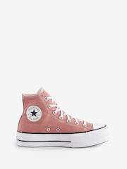 Converse Natural Chuck Taylor All Star Lift High Trainers - Image 1 of 13
