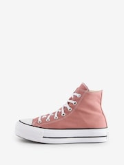 Converse Natural Chuck Taylor All Star Lift High Trainers - Image 2 of 13