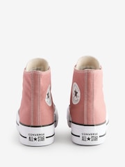 Converse Natural Chuck Taylor All Star Lift High Trainers - Image 4 of 13