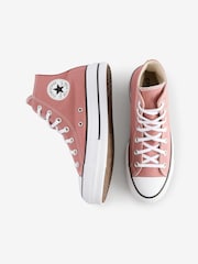 Converse Natural Chuck Taylor All Star Lift High Trainers - Image 6 of 13