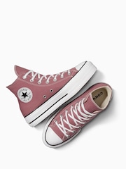 Converse Natural Chuck Taylor All Star Lift High Trainers - Image 7 of 13