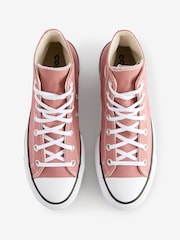 Converse Natural Chuck Taylor All Star Lift High Trainers - Image 9 of 13