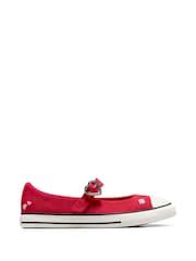 Converse Red Junior Hearts Chuck Taylor Dainty Mary Jane Trainers - Image 1 of 9