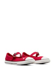 Converse Red Junior Hearts Chuck Taylor Dainty Mary Jane Trainers - Image 3 of 9