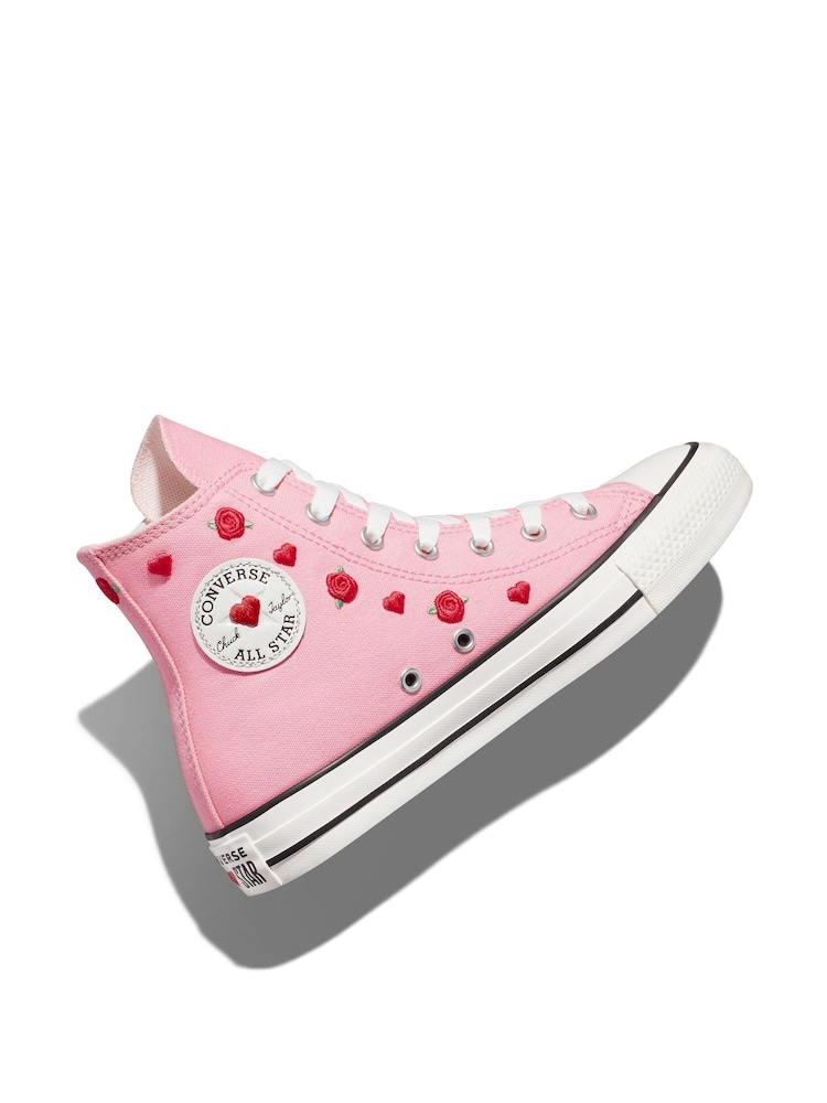 وردي - حذاء رياضي بطبعة قلوب للشباب تشكيلة Chuck Taylor من Converse - Image 7 of 9