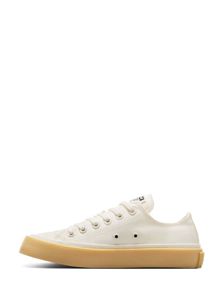 Converse Natural Chuck Taylor All Star Taylored Lux Low Trainers - Image 2 of 8
