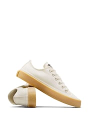 Converse Natural Chuck Taylor All Star Taylored Lux Low Trainers - Image 7 of 8