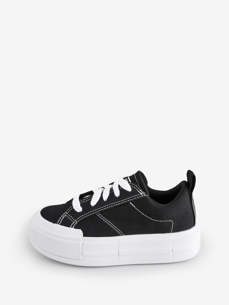 Converse Black Junior Chuck Taylor Cruise Ox Trainers - Image 2 of 9