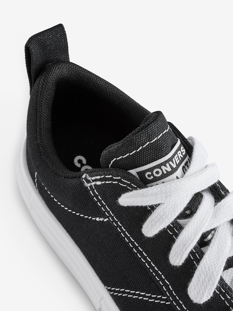 Converse Black Junior Chuck Taylor Cruise Ox Trainers - Image 7 of 9