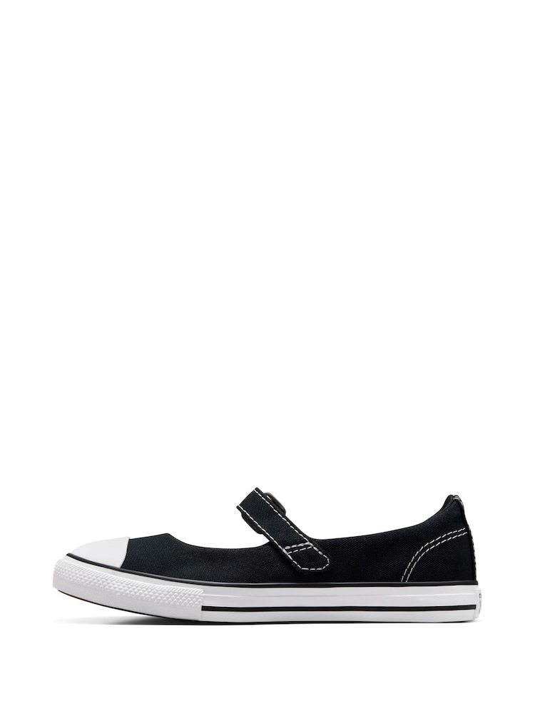 Converse Black Junior Chuck Taylor Dainty Mary Jane Shoes - Image 2 of 9 Converse Black Junior Chuck Taylor Dainty Mary Jane Shoes - Image 2 of 9