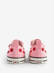 Converse Pink Infant Valentines Heart 1V Trainers - Image 4 of 9