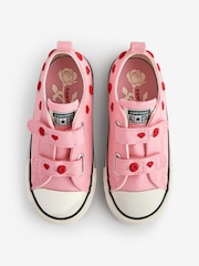 Converse Pink Infant Valentines Heart 1V Trainers - Image 5 of 9