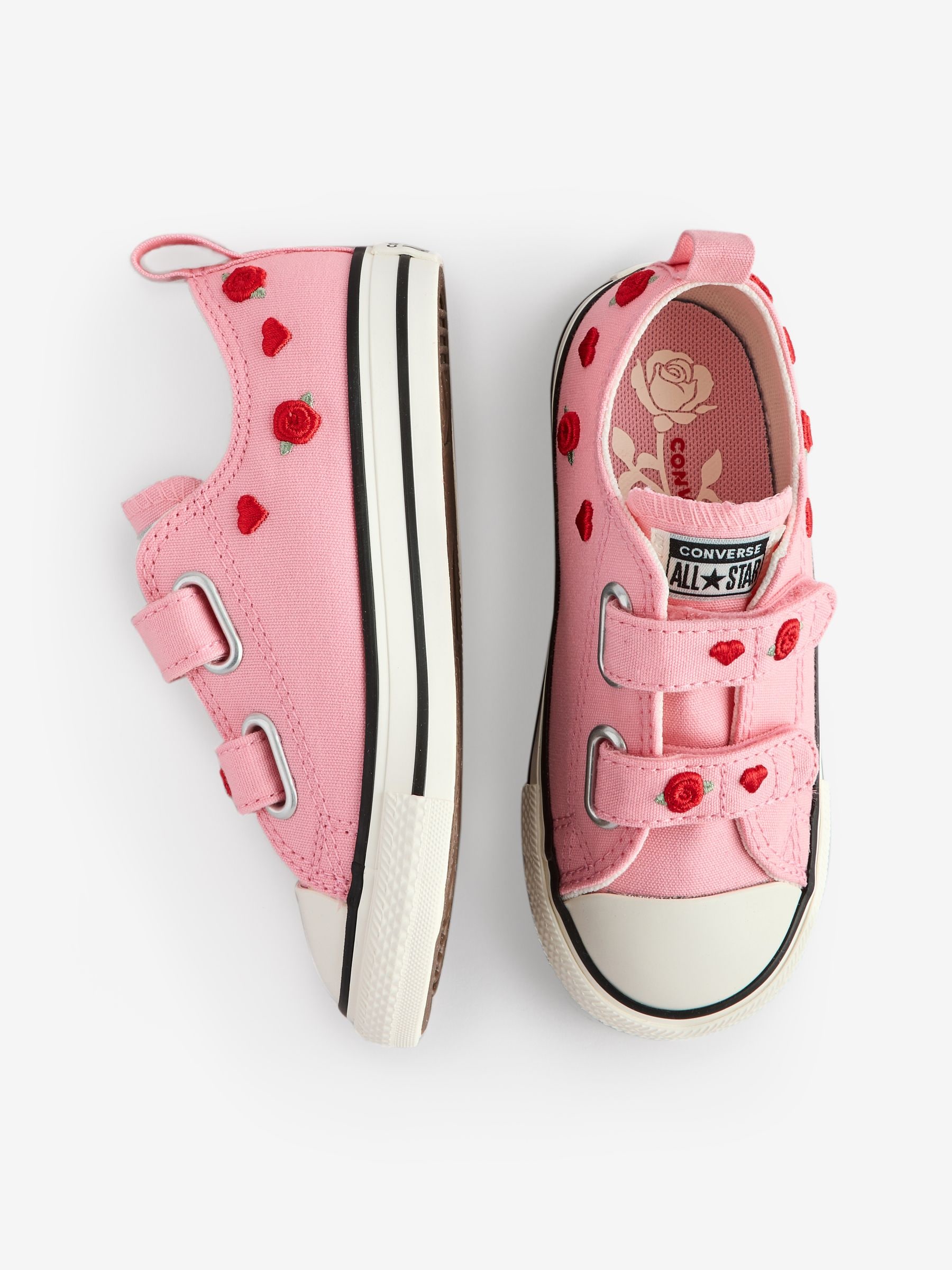 Buy Converse Pink Infant Valentines Heart 1V Trainers from