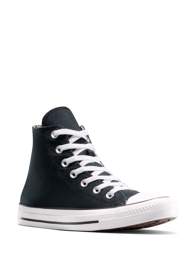 Converse Black Chuck Taylor All Star Leopard Print Trainers - Image 4 of 11