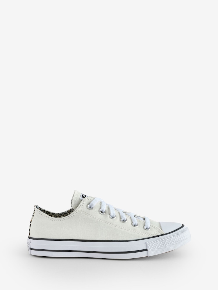 Converse Natural Standard Fit Chuck Taylor All Star Ox Trainers - Image 1 of 10