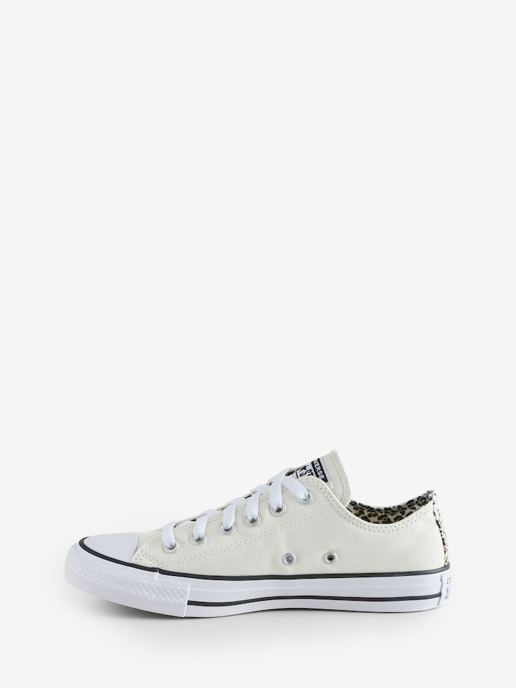 Converse Natural Standard Fit Chuck Taylor All Star Ox Trainers - Image 2 of 10